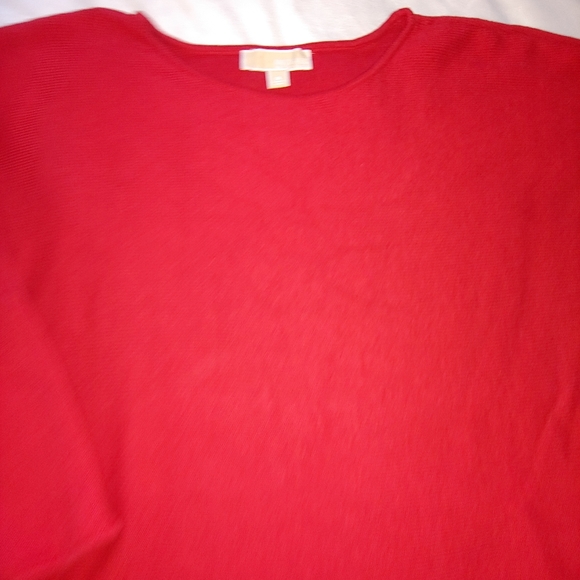 EUC Plus Size MICHAEL by Michael Kors Red Sweater with Gold Zip Detail – Size 1X - Picture 4 of 16